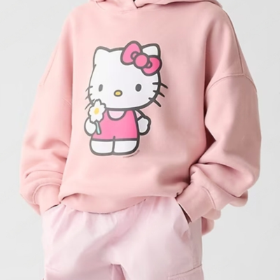 Hello-Kitty-Gap-Pink-Pulllover-Hoodie